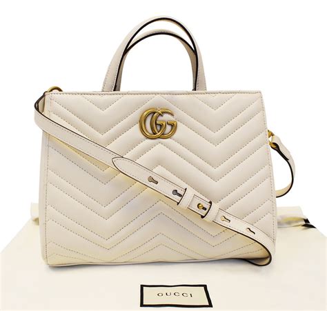 gucci white marmont bag protection|Gucci Marmont large shoulder bag.